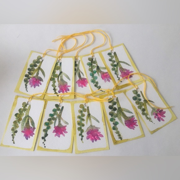 Handmade gift tags set of 10 - Picture 2 of 2